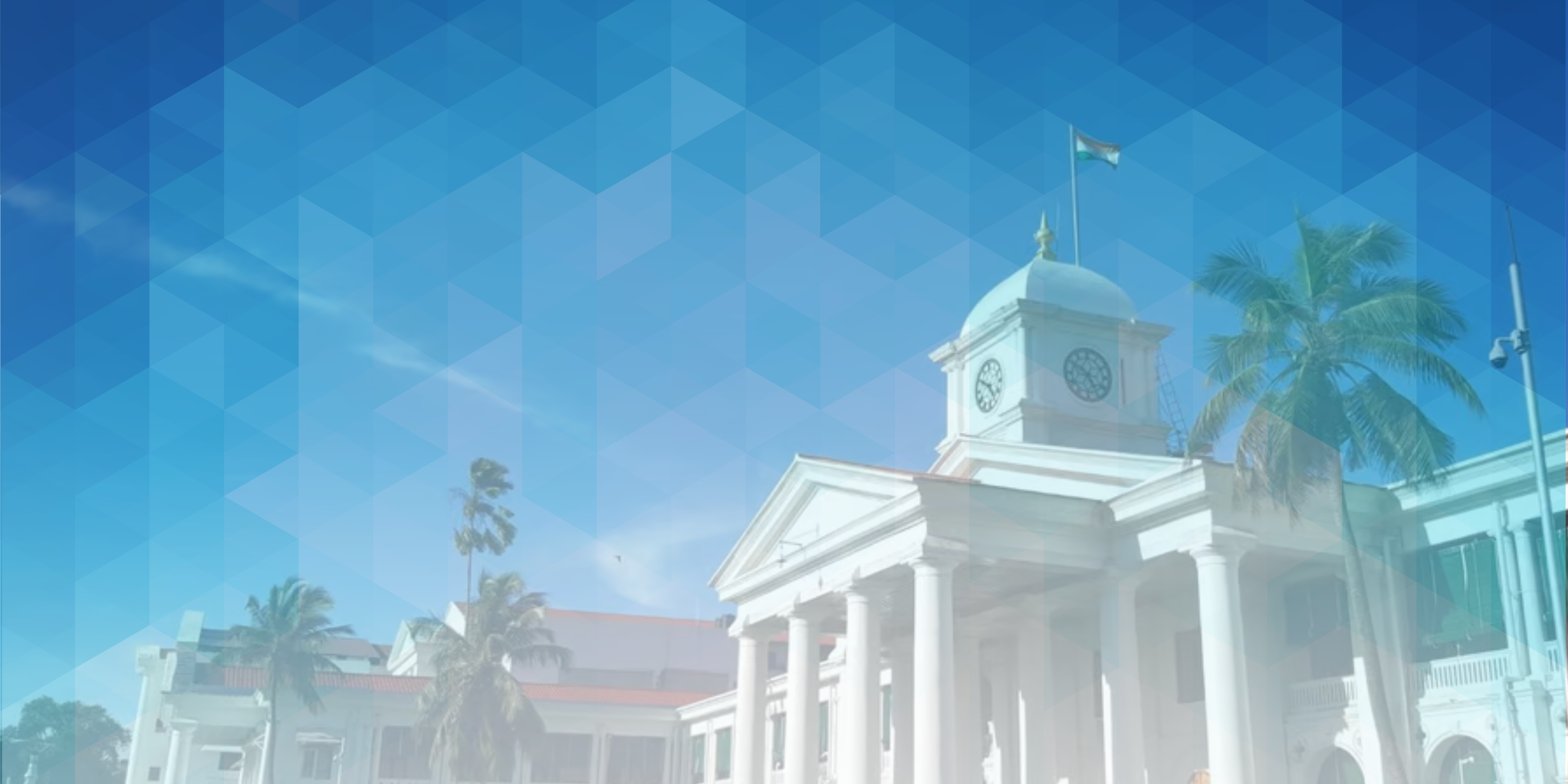 ict government Purple Blue Creative Marketing Business Banner