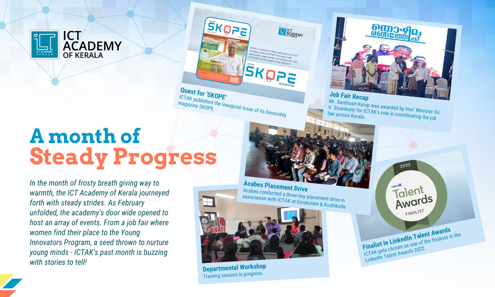 A month of steady progress